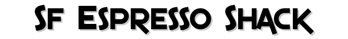 SF Espresso Shack font